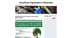 Desktop Screenshot of grassrootswaunakee.org